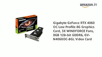Amazon.in: Buy Gigabyte GeForce RTX 4060 OC Low Profile 8G