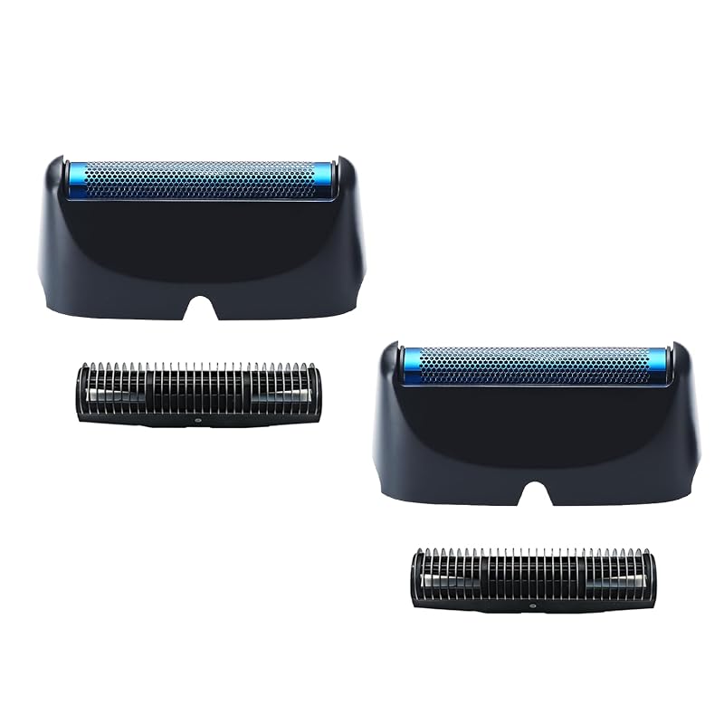 TRAH Conjunto de Tela e Lâminas de Reposição Compatível com BaBylissPRO UV, Preto, Pacote com 2
