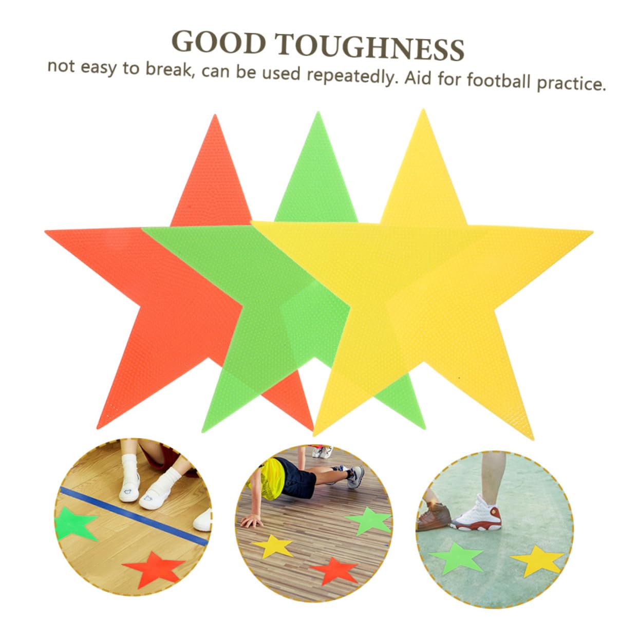 Happyyami Portable Spot Marker Pads 3pcs Basketball Spot Markers for Training Classroom Sports Supplies Anti-Slip