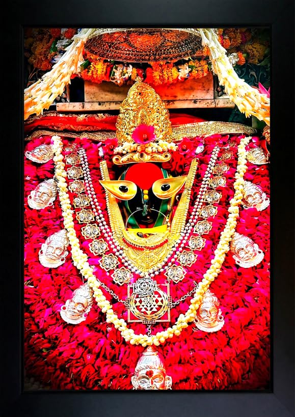 CrowdHall Maa Vindhyavasini Photo Frame | Vindhyavasini Mata Frame Wall Painting For Home Decoration And Gifting (10 x 13.5 inch)-image-31
