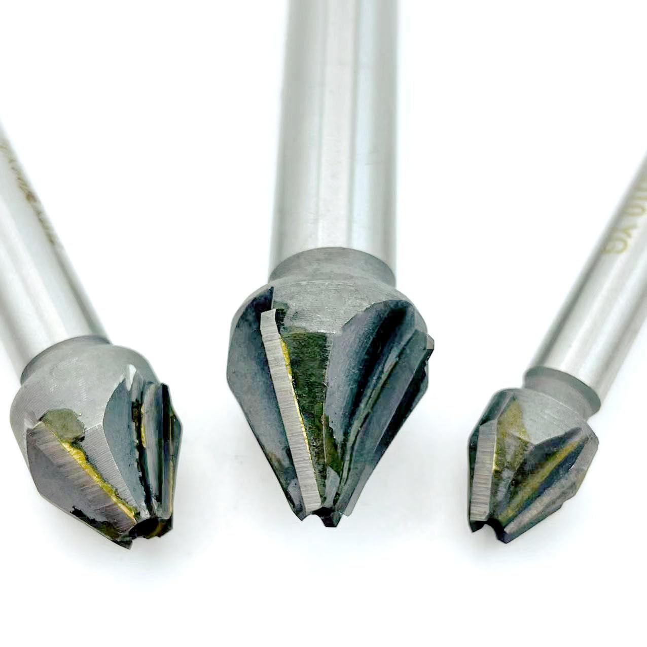 1 foret à chanfreiner 60/90 degrés, diamètre de coupe 16-60 mm, fraise à chanfreiner avec lame en carbure de brasage, tige droite TCT, fraise à chanfreiner(40mm-60degree)