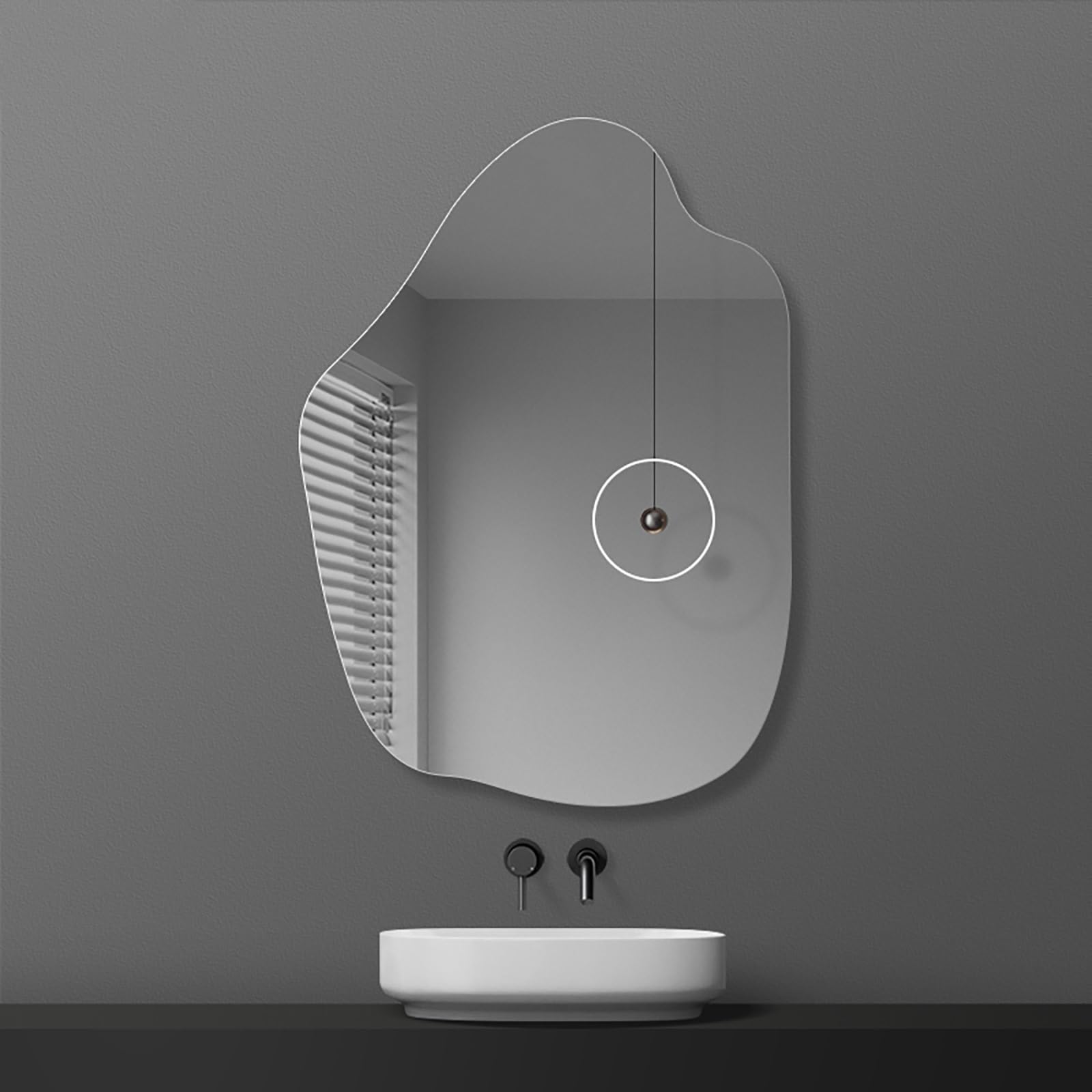 Miroir éclairé LED anti-reflet pour ajuster la lumière sans agresser les yeux