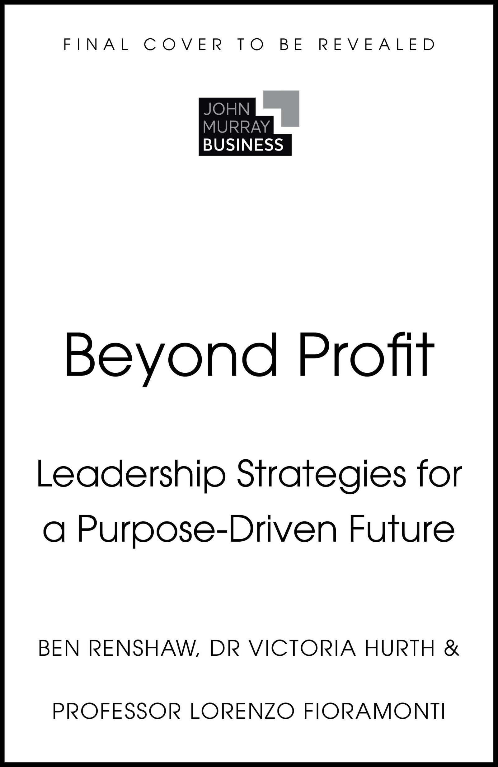 Beyond Profit by Victoria Hurth Hardback
