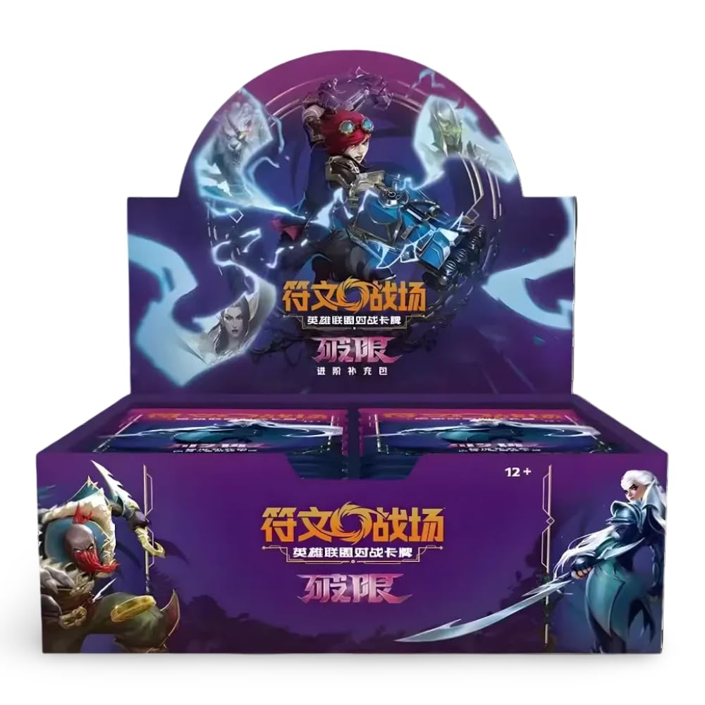 League of Legends | Riftbound Collectable Trading Card | Sealed Box | Simplified Chinese Edition | Riot Games | For Collectors 15+ Years | Unleashed (Jumbo 14 Card) Booster Box