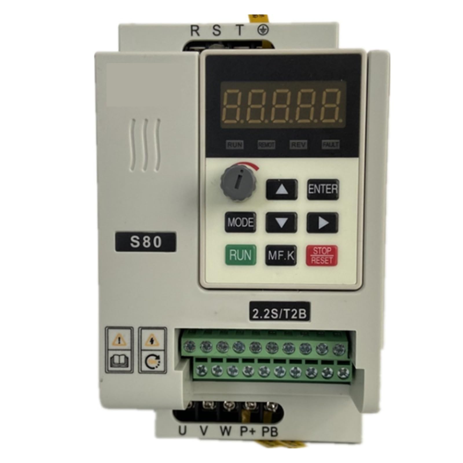 Variador De Frecuencia Falownik wektorowy VFD VFD 3KW/2.2KW falownik S80 3P 220 380V falownik wyjściowy napęd o zmiennej częstotliwości rezystor hamowania Kompaktowa konstrukcja(1ph220V-3ph220v,3kw)