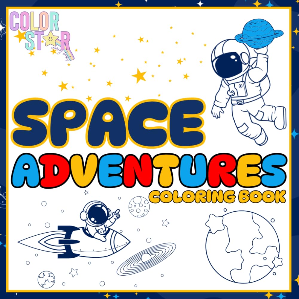 Space Adventures Coloring Book