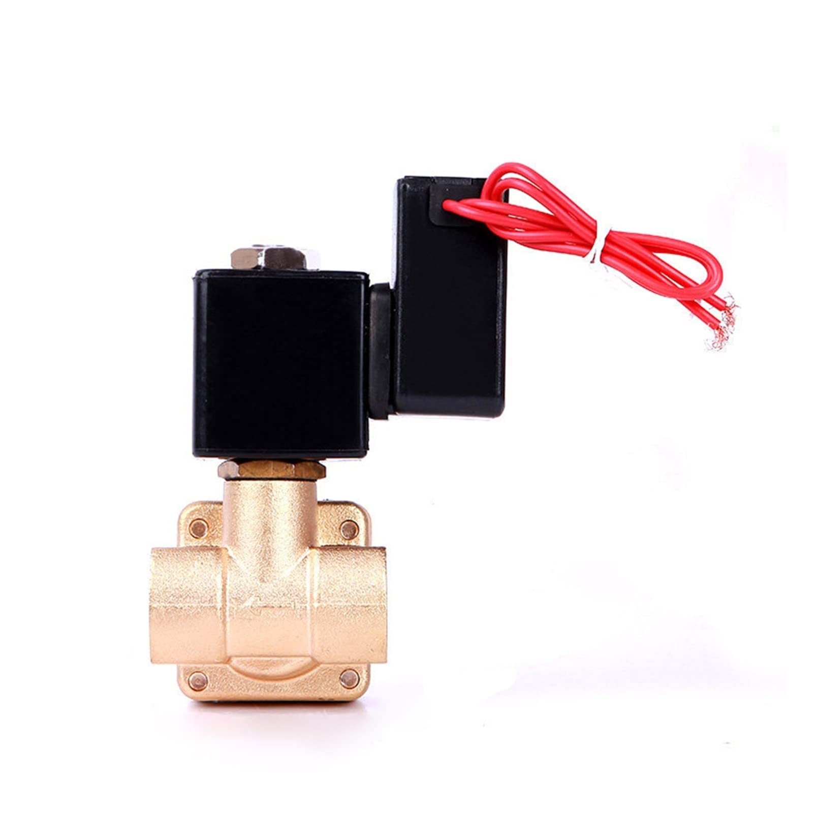 VSPPJYFG 3/8" Brass High Pressure Non Hot Solenoid Valve 110V 24V 12V 24v Normally Closed(Npt-24vdc-nbr-seal)