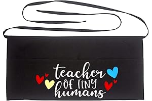 Teacher Apron with Pockets: Half Apron for Teachers, Prefect Gift for Educators