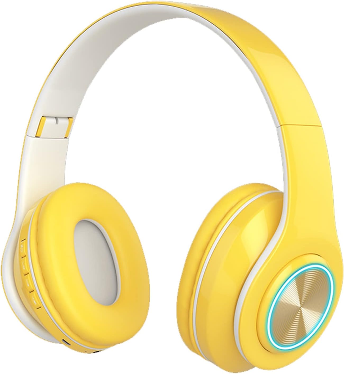 Bluetooth Over Ear Headphones, Colorful LED Lights Headphones with