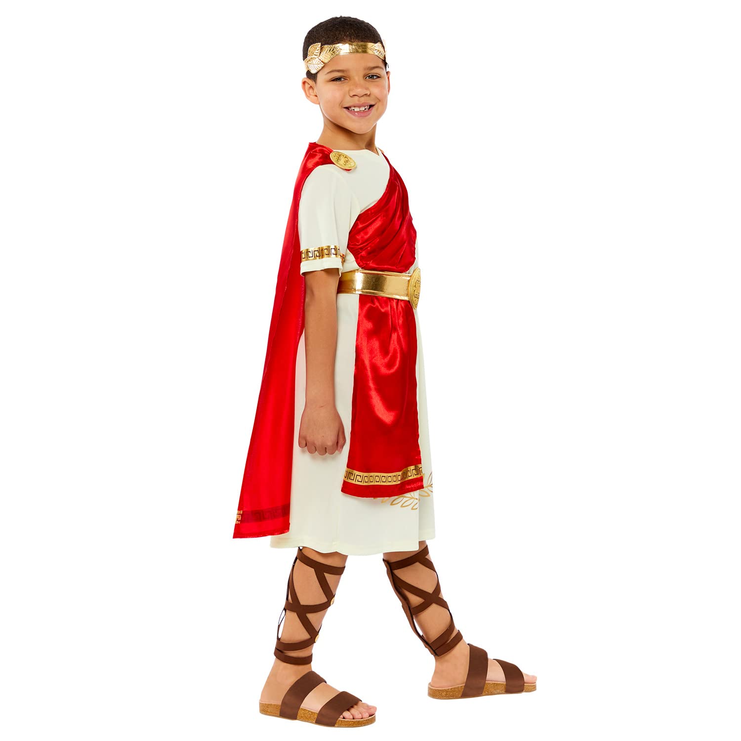 Roman Emperor Deluxe Child Various Sizes - 6-8 Years