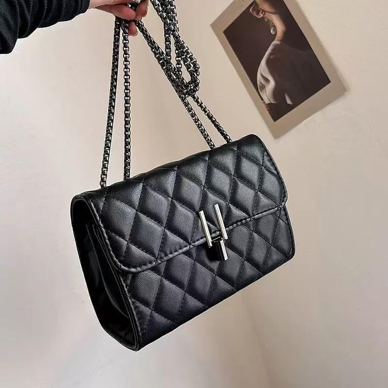 Women's Fashion Trendy Shoulder Bag One-Shoulder Mobile Wallet Card Bag 2.36 * 5.51 * 7.87 Foot - Black - Image 3