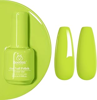 Beetles Light Green Gel Nail Polish - Christmas Chartreuse Green Color Gel Polish Soak Off UV LED Nail Art Design Manicure Salon DIY 1Pcs 15ml