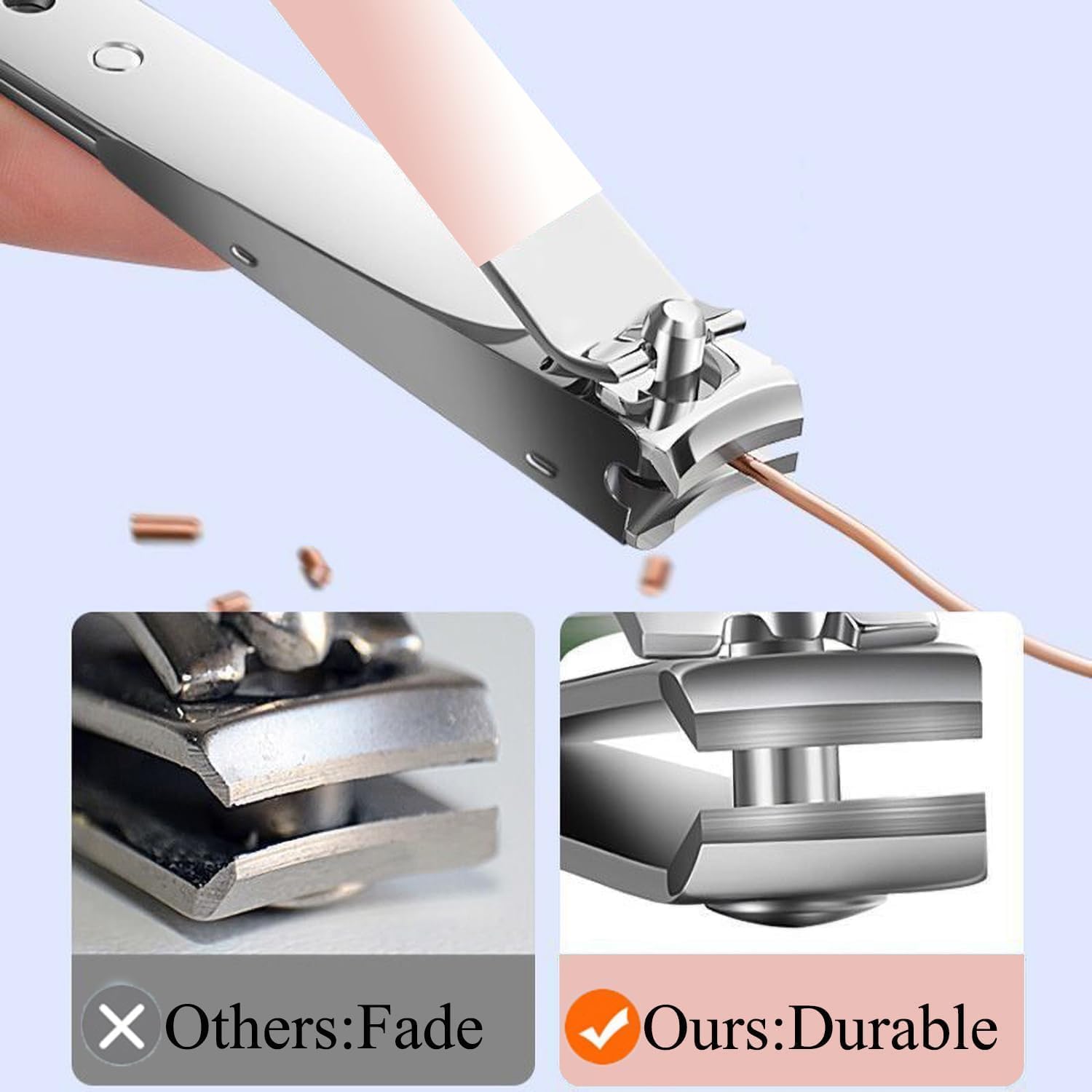 4-Piece Nail Cutter Kit Set – Stainless Steel Nail Clippers for Fingernails & Toenails – Compact Manicure Pedicure Set for Men & Women – Travel-Friendly Grooming Kit - Image 3 thumbnail
