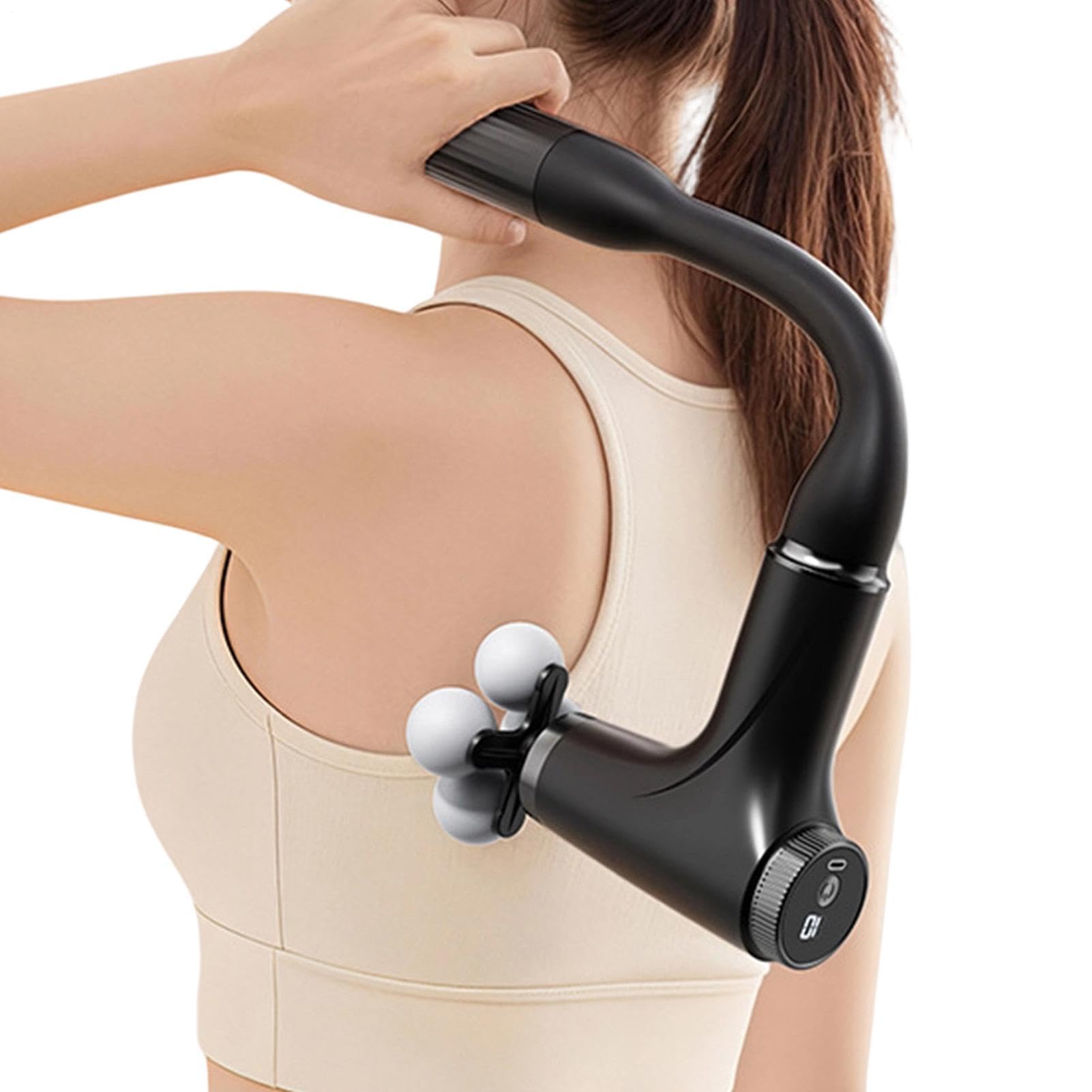 Masajeadores Musculares De Tejido Profundo Mango Largo Con 2 Cabezales