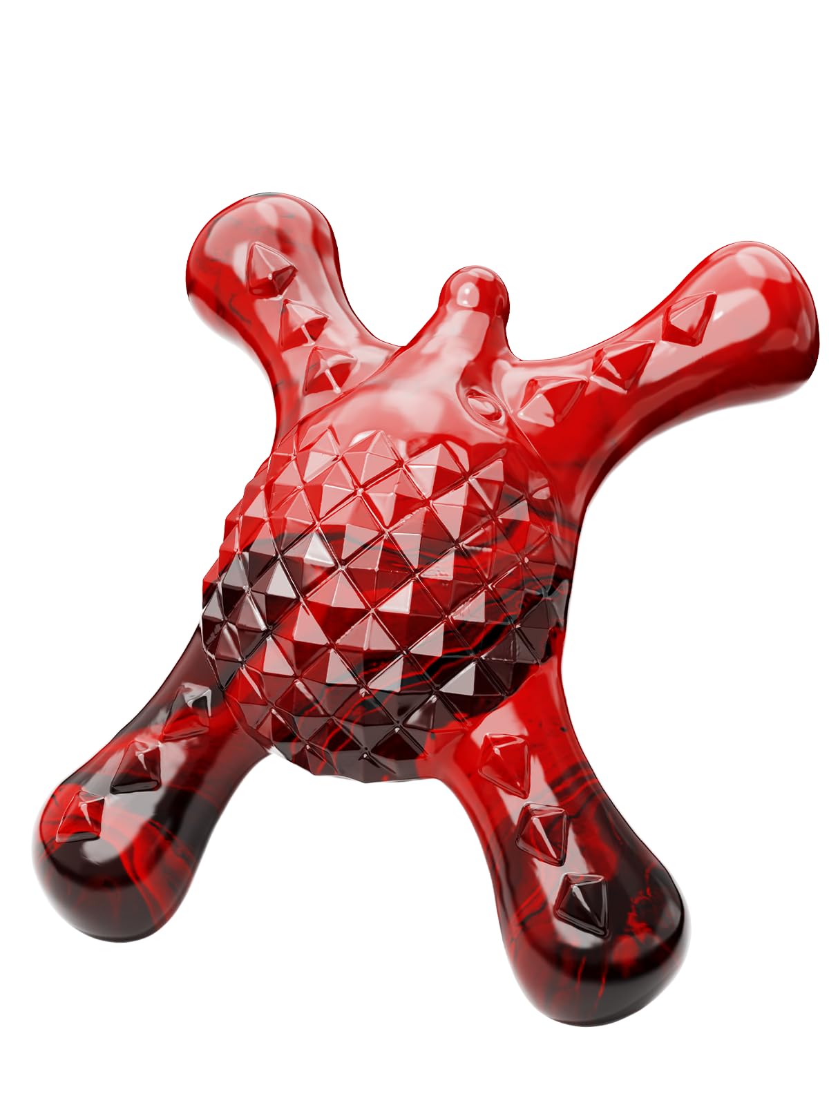 BLESQU Indestructible Dog Chew Toy for Aggressive Chewers – Tough Nylon Crossbone for Small & Medium Dogs, Bacon Flavor, Long Lasting Dental Teething Toy