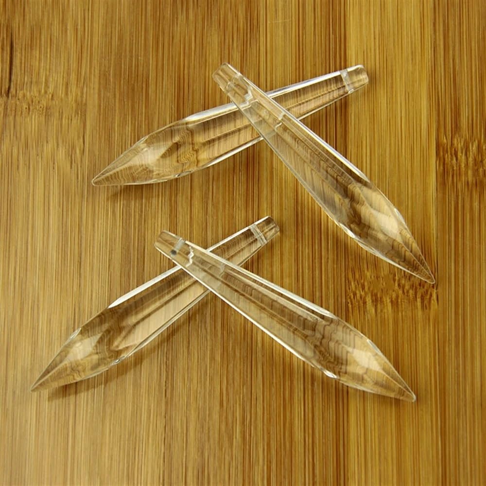 Wiszące kryształy, pryzmaty, 50 mm, 63 mm, 76 mm, 100 mm, kryształ, pryzmat w kształcie litery U, akcesoria do dekoracji domu, wiszące kryształy do dekoracji (50 mm, 30 szt.)