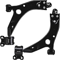 Vista 82 de Detroit Axle - 2 brazos de control inferiores delanteros para Jeep Grand Cherokee Commander 05-10 2005 2006 2007 2008 2009 2010 Conjunto de brazos