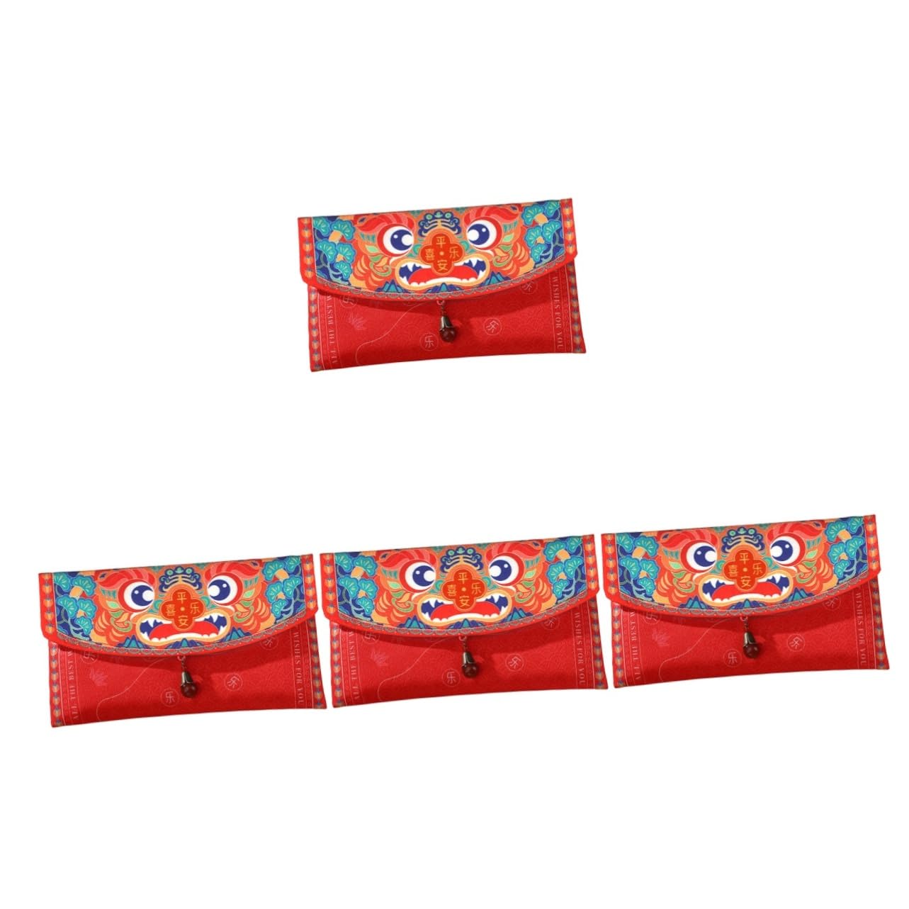 Operitacx Sobres Chinos Del Dinero 4 Piezas Sobre Rojo Del Chino Sobres Decorativos Festivos Paquete Rojo Creativo Paquete De Conejo Del Zodiaco Monederos e De Dinero Bolsa De o Sobre