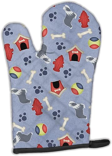 Vista 15 de Caroline's Treasures BB4904OVMT Christmas Siberian Husky Oven Mitt Heat Resistant Thick Oven Mitt for Hot Pans and Oven, Kitchen Mitt Protect Hands