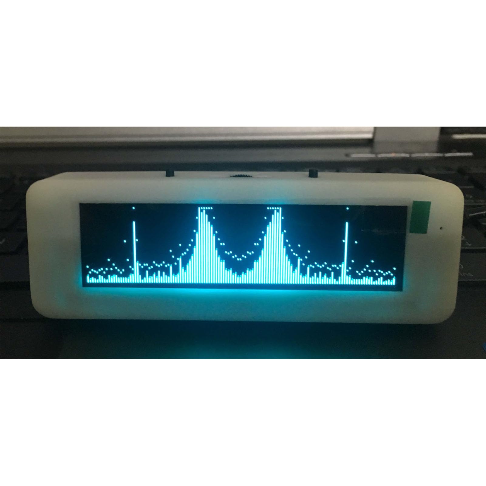 Analizador de Espectro Musical, Pantalla de Espectro de Sonido de Rango Completo de 20 Hz-20 KHz con Pantalla LED de 8 Efectos, Visualizador de para Automóvil para Monitoreo de Tiempo,