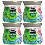 Renuzit Pearl Scents Air Freshener, Sparkling Rain, Lotus Flower & Morning Dew, 9 Ounces, Count of 4 (Packaging May Vary)