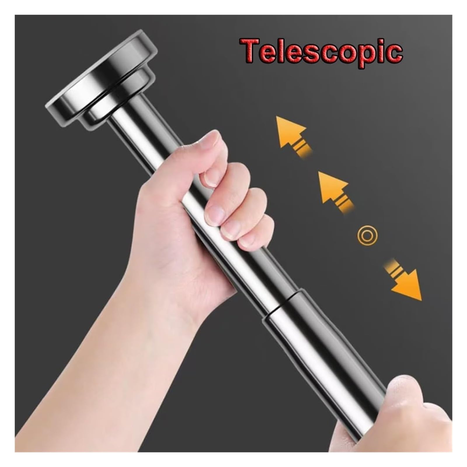 pręt podtrzymujący do zlewu podblatowego, Regulowane wsporniki ze stali nierdzewnej do umywalek(2*Height 30 50 cm(11.8" 19.7"))