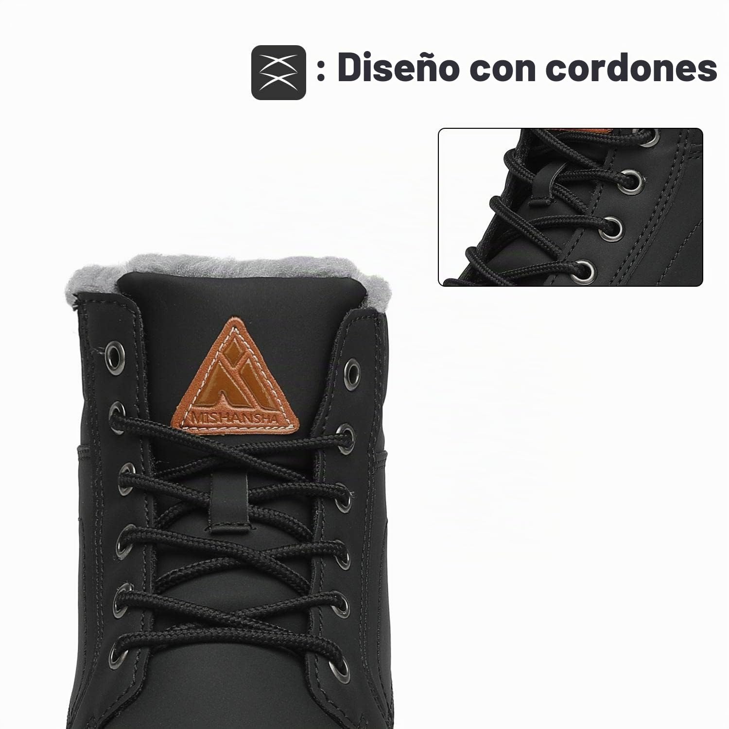 Mishansha Botas de Invierno Mujer Hombre