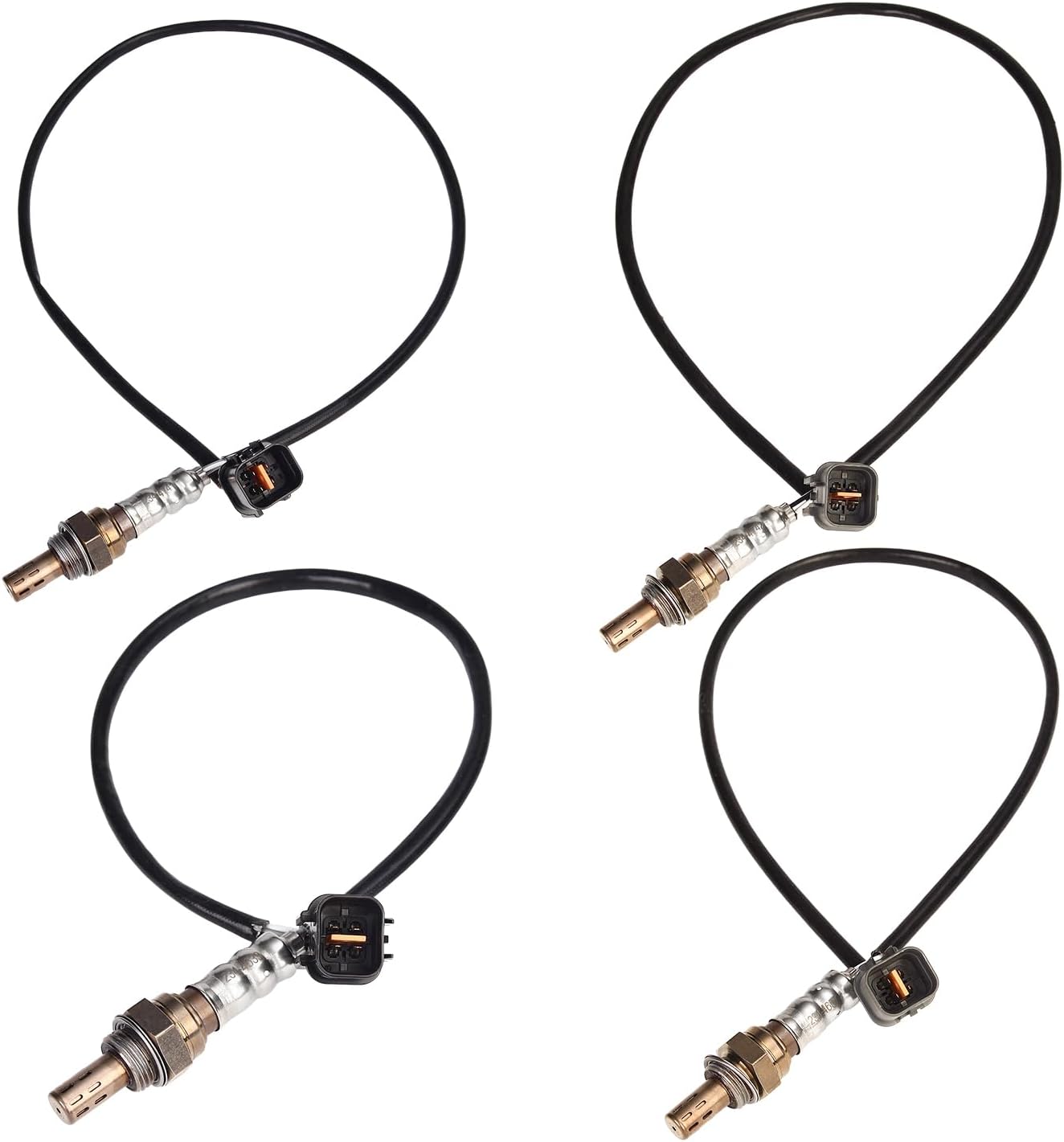 Oxygen O2 Sensor Upstream Downstream Fits for Mitsubishi Montero LS ES XLS Limited 1997–2006, Montero Sport XLS Premium Touring 2004 3.0 3.5 3.8L, Replace 234-4633, 234-4657, 234-4741, 234-4742 4Pcs