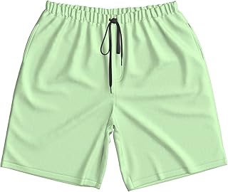 CENTUKE Mint Green Solid Color Aesthetic Accent Preppy Decor Mens Running Shorts Athletic Shorts Workout Shorts with Pockets