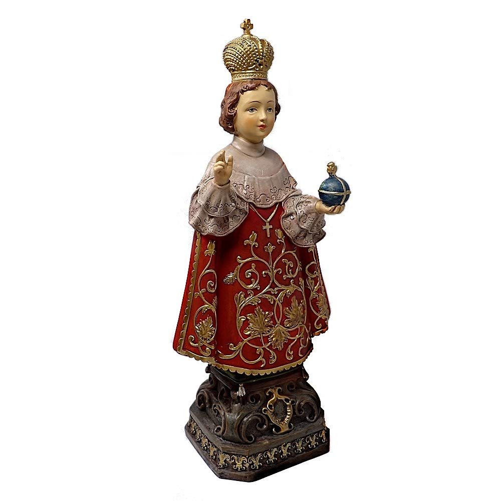 Figurine Enfant Jésus De Prague Motif 30Cm. Décor À Base De Résine De Base