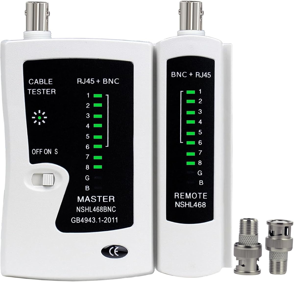 Coaxial Portable BNC RJ59 F Style RJ45 Tester