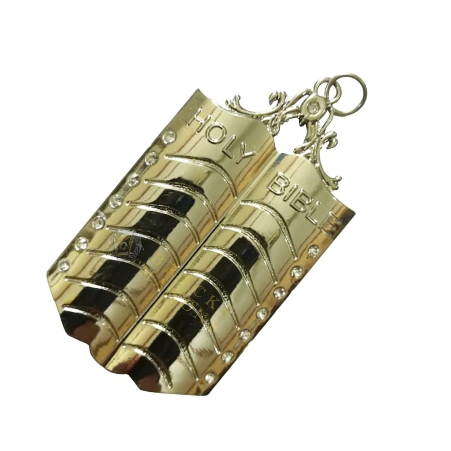 Bricks Masons Masonic Regalia Silver Collar Jewel - Chaplain