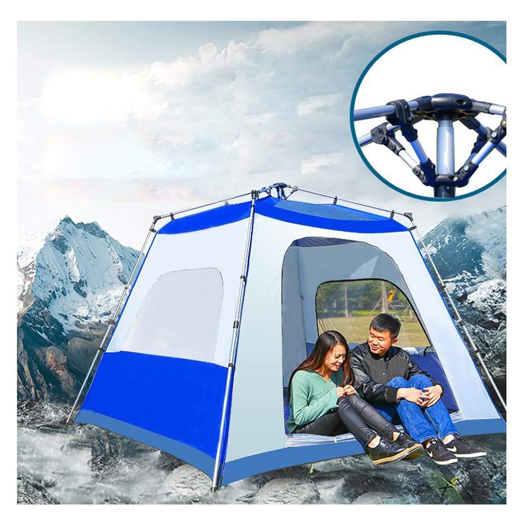 新品全自働テントは1秒で開き、野外キャンプは風や雨を\r\r 防ぐために5-8人 Amazon.co.jp: ZT-TTHG 全自動アウトドアキャンプテント、3-4人、二層