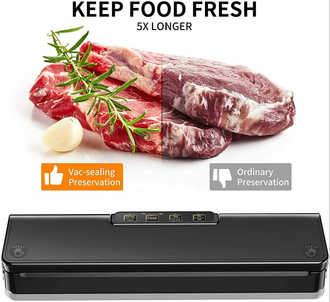 Machine de scellage de Sacs sous Vide Alimentaire Machine de scellage de Sacs Manuel Machines de Cuisine Sacs sous Vide Machines d'emballage (Color : Vacuum Sealer, Size : US Plug)