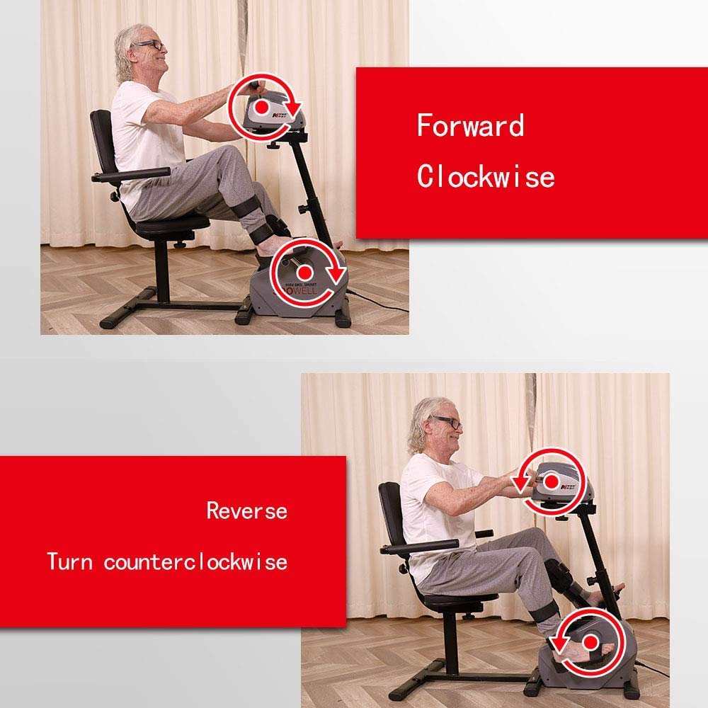 Pedaliera Pieghevole per Braccia e Gambe con Display Digitale e Resistenza variabile, pedaliera con Display Digitale, Trainer per Giovani e Meno Giovani