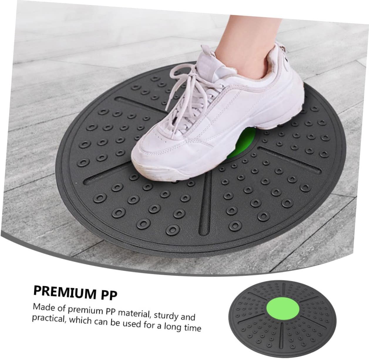 NOLITOY Balance Exercise Board Rotation Core Strength Trainer for Home Fitness and Rehab Non-slip Stability Disc Cushion for Ankle Achilles Hamstring Injury and Balance Training