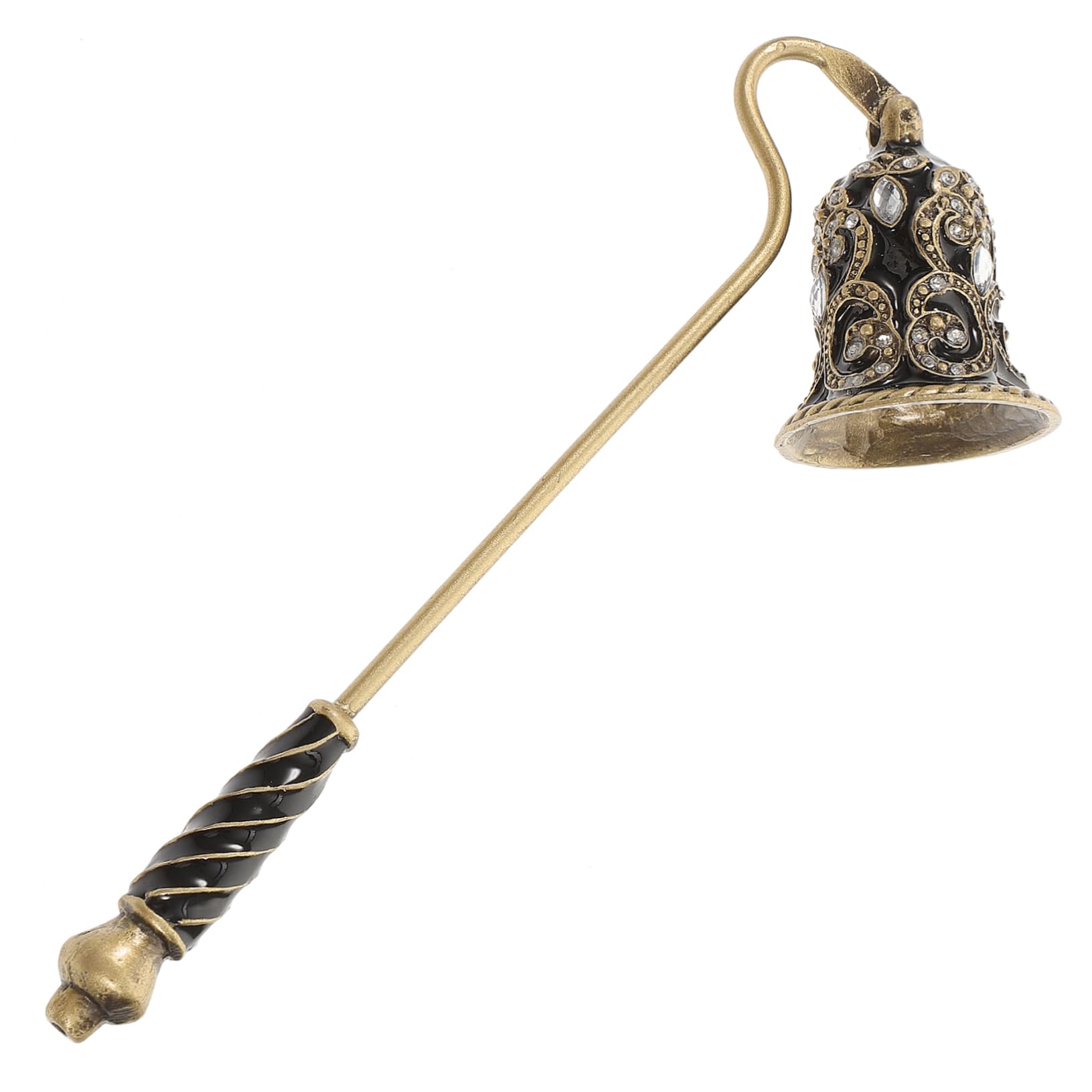 CORHAD Candle Put Out Tool Snuffer Set Metal Flame Snuffer Exquisite Rhinestone Flower Design