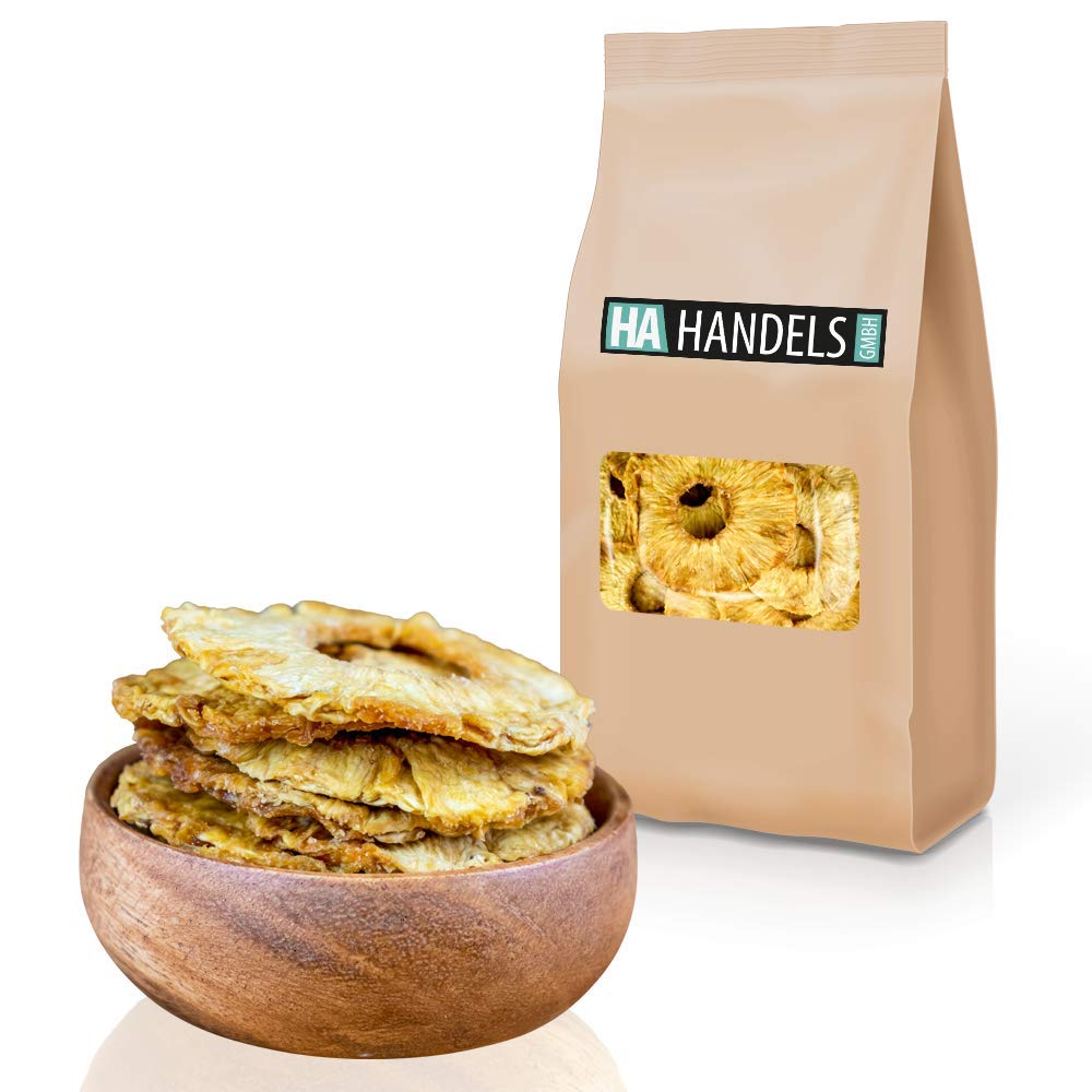 Ananas getrocknet ungezuckert ungeschwefelt naturbelassen unbehandelt ohne Konservierungsstoffe ohne Farbstoffe ohne künstliche Aromen wiederschließbare Verpackung 1kg - 5kg (5kg)