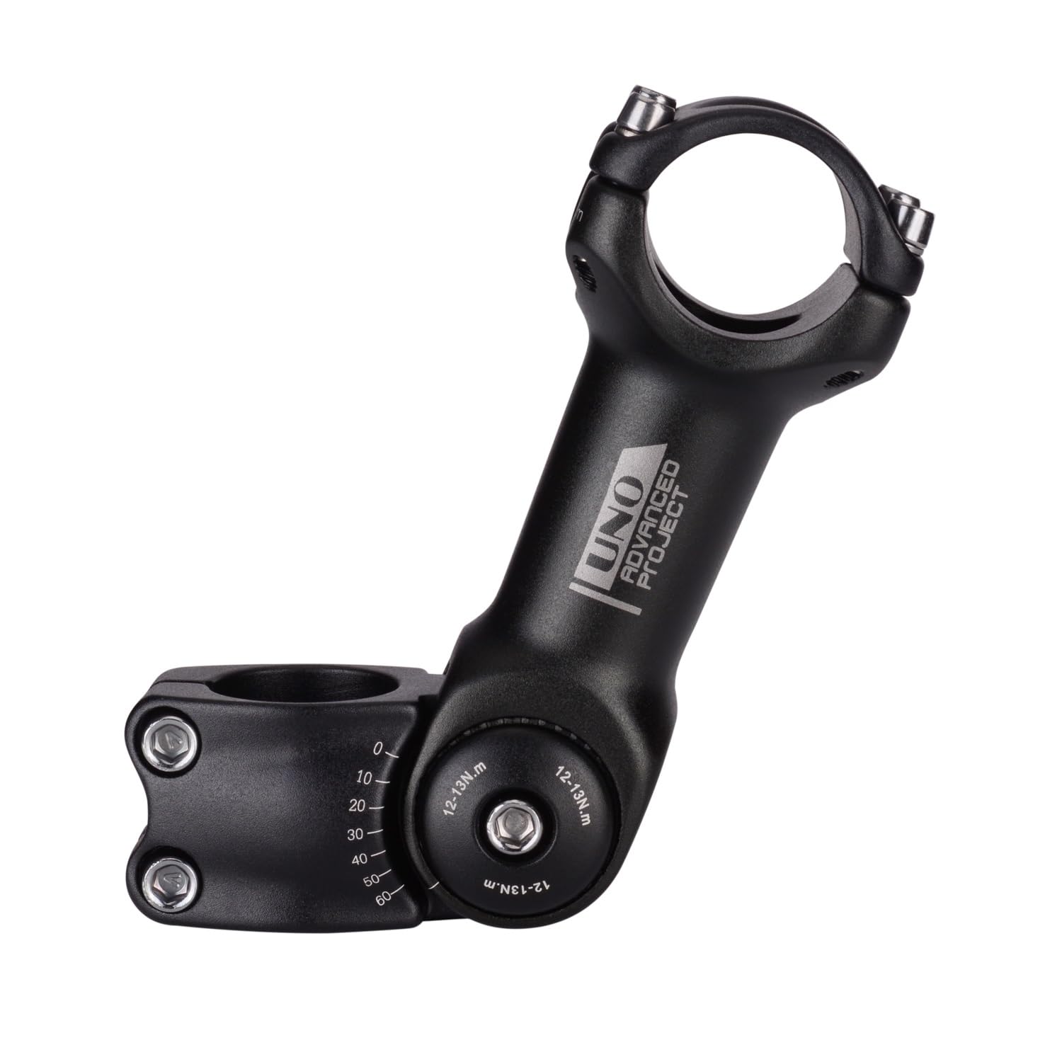 JIASHUNHE Bike Stem Bicycle Adjustable Stem 25.4/31.8mm Bicycl Handlebar Riser Power Aluminum Off Road Mountain Bike Accessori Parts(25.4x130 black stem)