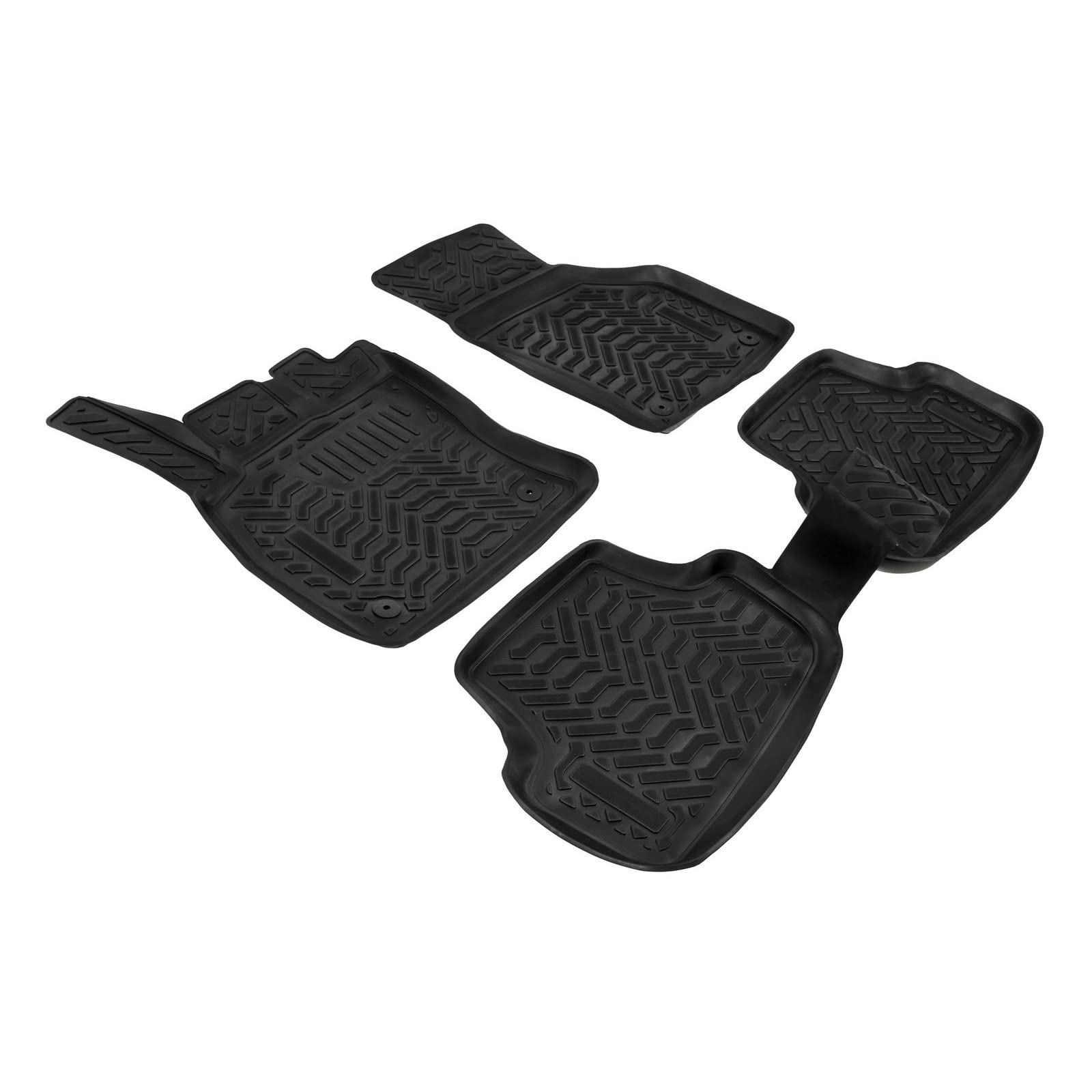 J&J AUTOMOTIVE 3D Tapis de Sol en Caoutchouc sur Mesure pour Volkswagen Golf 7 2012-2019, Premium, Bord Haut, Noir, Antidérapant, Toutes Saisons