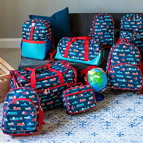 Wildkin Kids Weekender Duffel Bags For Boys & Girls, Perfect For Sleepovers And Travel Duffel Bag For Kids, Carry-On Size & Ideal For School Practice Or Weekend Travel Bag (Transportation) #TOP5