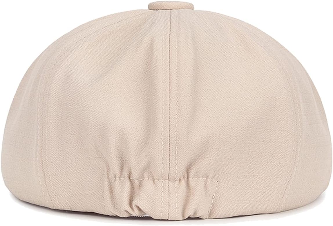 Men's and Women's Cotton Painters Octagonal Newsboy Hats Tweed Cap Herringbone Cabbie Flat Cap - Image 3