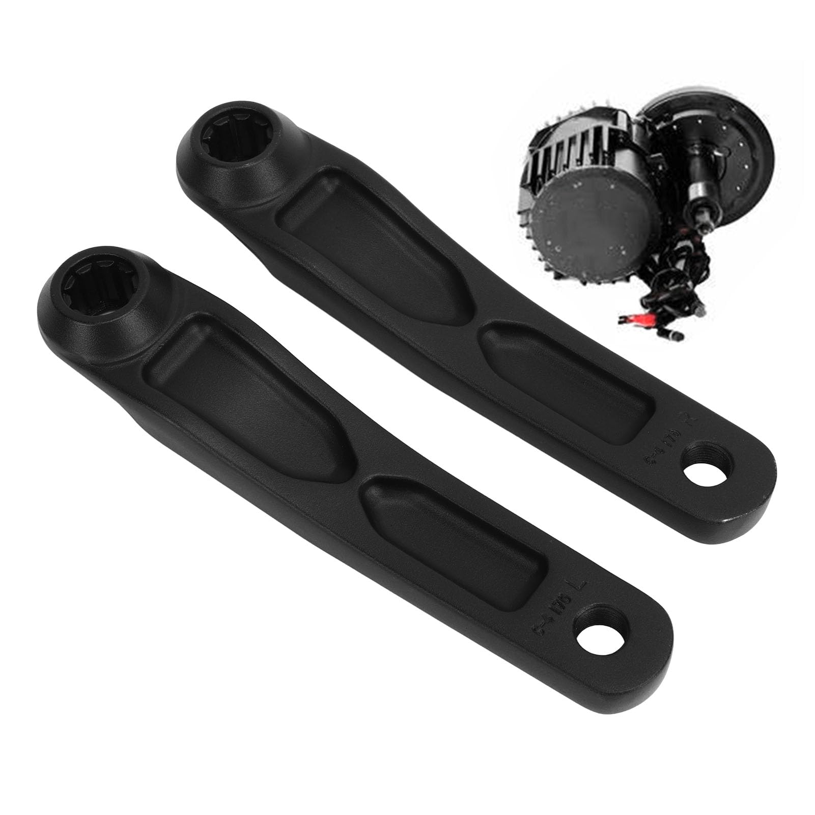 Braccio Pedivella Motore Centrale Foro Scanalato 170mm Bici Elettrica Braccio Pedivella Motore Sinistro Destro per