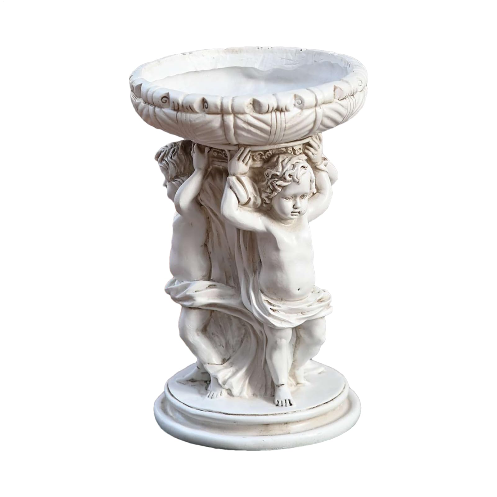 Pot de fleurs ange vintage pour terrasse fleurie et décoration romantique de salon