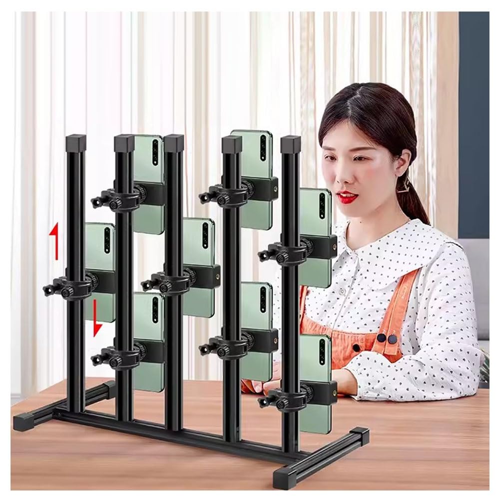 Soporte portátil para múltiples dispositivos, soporte móvil universal para un trabajo y visualización eficientes