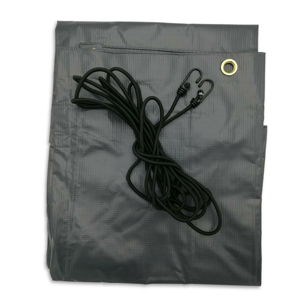 Bâche de Protection pour remorque en PVC - 160x120 cm - 450 g/m² - Traitement Anti-UV - Gris foncé - 160 x 120 - Gris