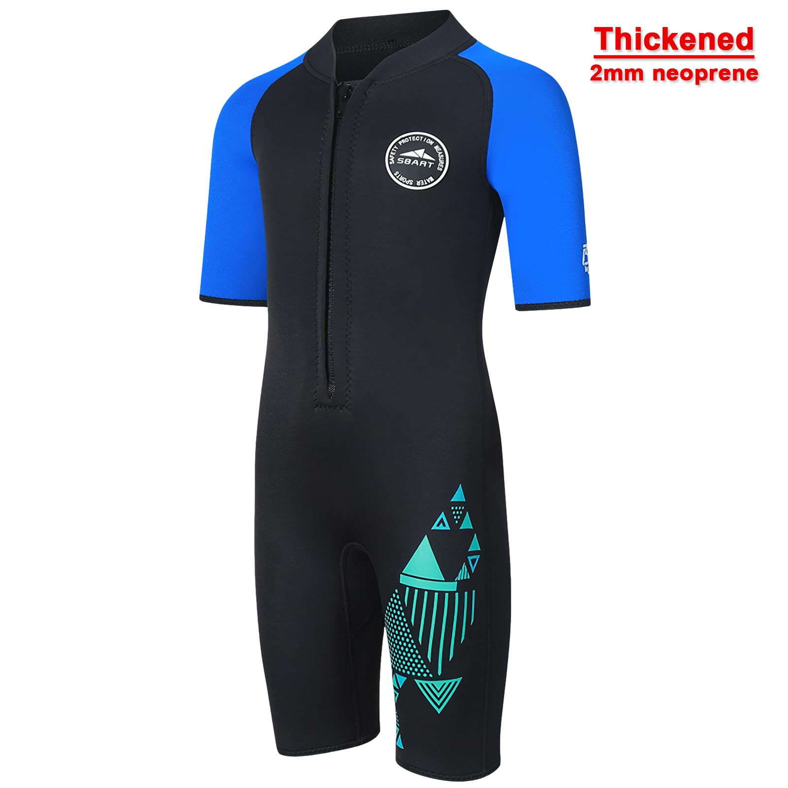 Neoprenanzug Kinder Jungen Mädchen 2mm Neopren Shorty Neoprenanzüge Einteiliger Tauchanzug UV-Schutz Badeanzug Kurzarm Wetsuit