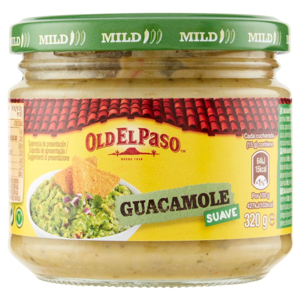 Italian Gourmet Salsa Guacamole Avocado-Würzsauce Glas Tex-Mex 12 x 320g
