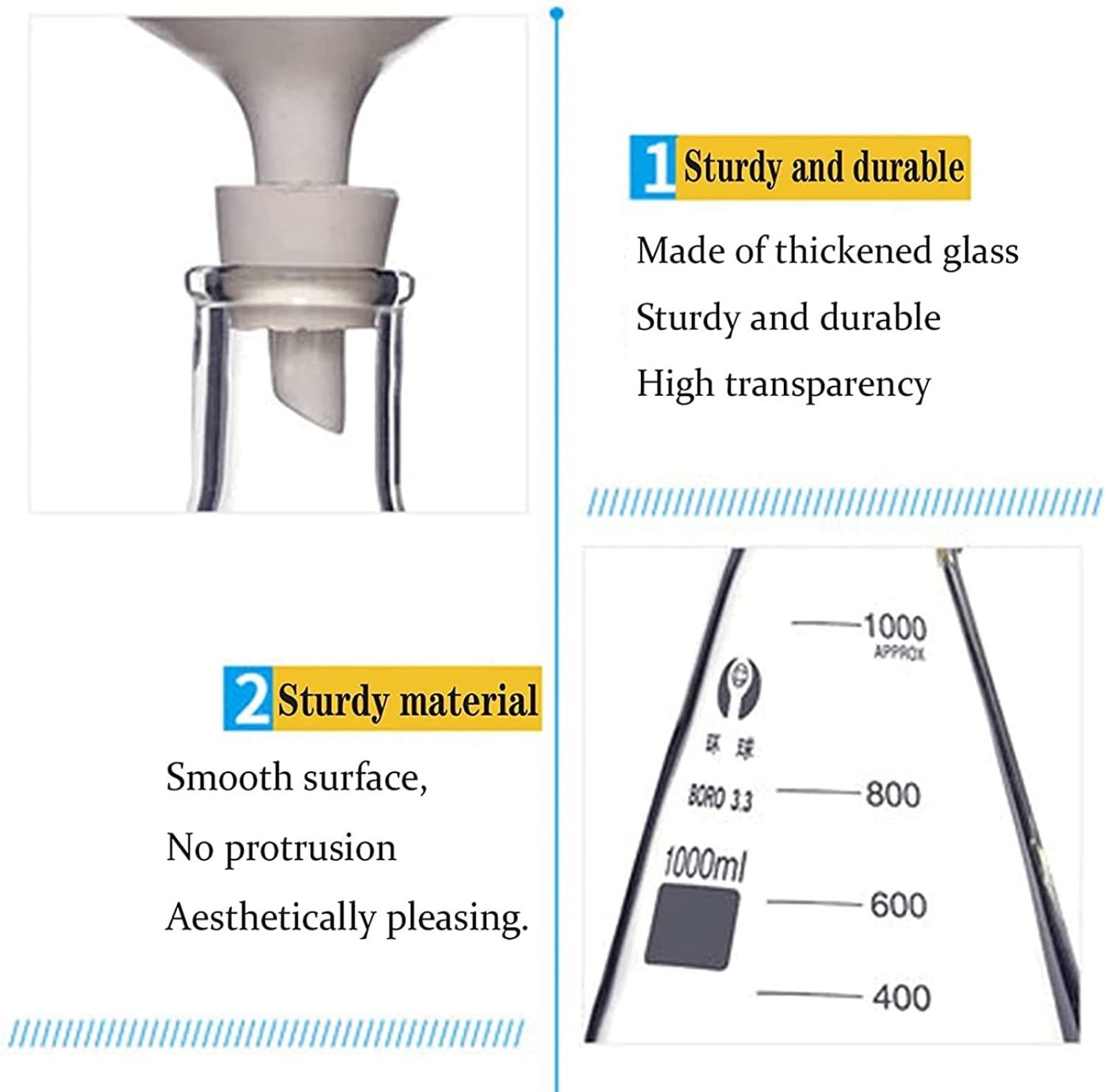 Kit Distillazione E Filtrazione Da Laboratorio JOANLAB - 1000ml - Foto 6