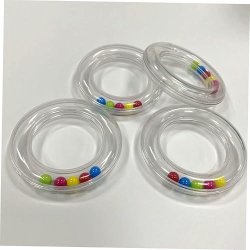 Miniatura 2 de VANZACK Sonajeros transparentes de mano para entrenamiento de ritmo musical, diseño compacto y seguro para sonidos relajantes, actividades de